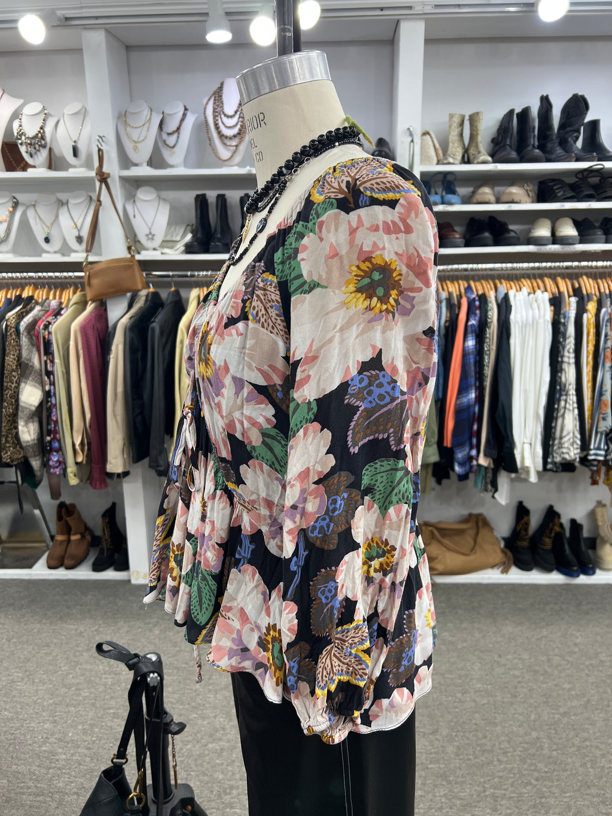 Anthropology floral blouse